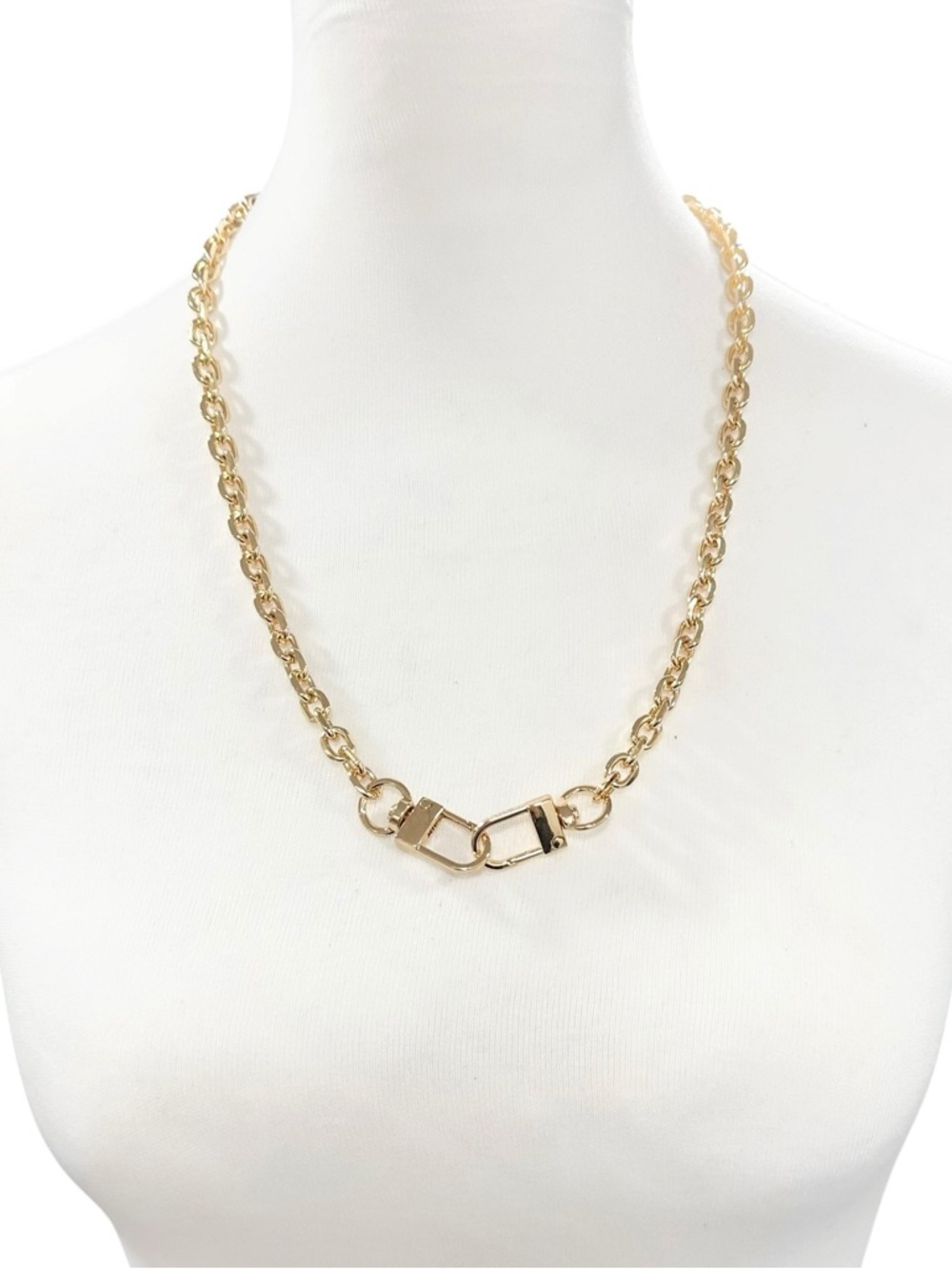 18K Gold Plated 23.5” Chain Necklace - Picture 6 of 8